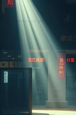 雪落无声处剧集封面，空旷街道与路灯下的雪