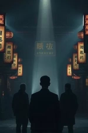 玻璃山的回声影片封面，山谷间层叠的玻璃建筑